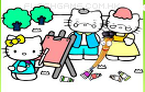 給凱蒂貓填顏色遊戲 / Hello Kitty Painting Game