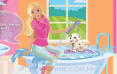 芭比幫寵物洗澡遊戲 / 芭比幫寵物洗澡 Game